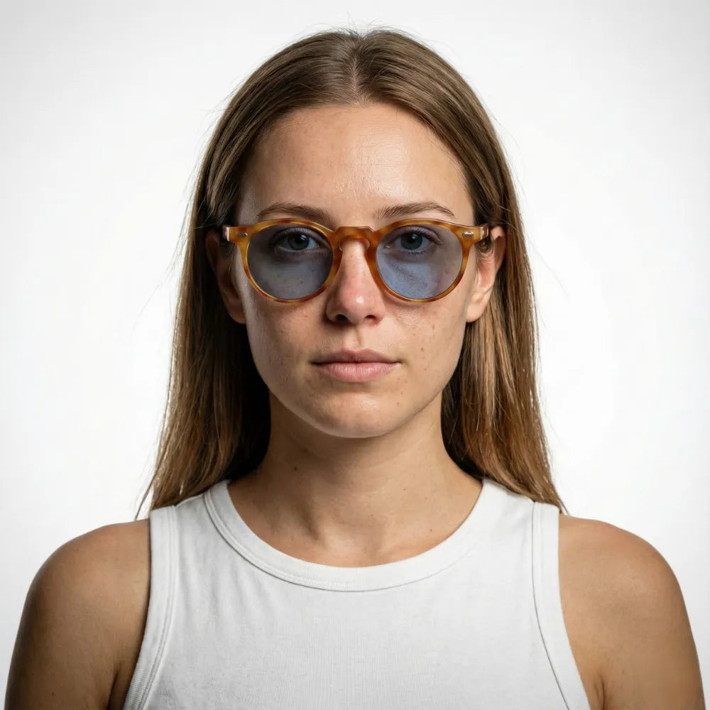 Vintage round sunglasses by HARO Eyewear — Ravello Infinity editorial
